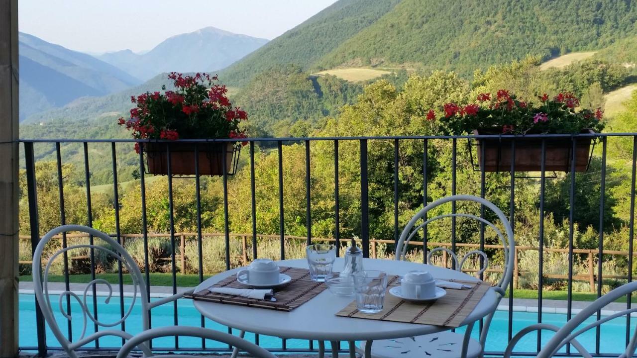 Agriturismo Roccagelli Vallo di Nera Kültér fotó