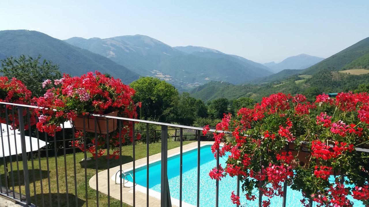 Agriturismo Roccagelli Vallo di Nera Kültér fotó