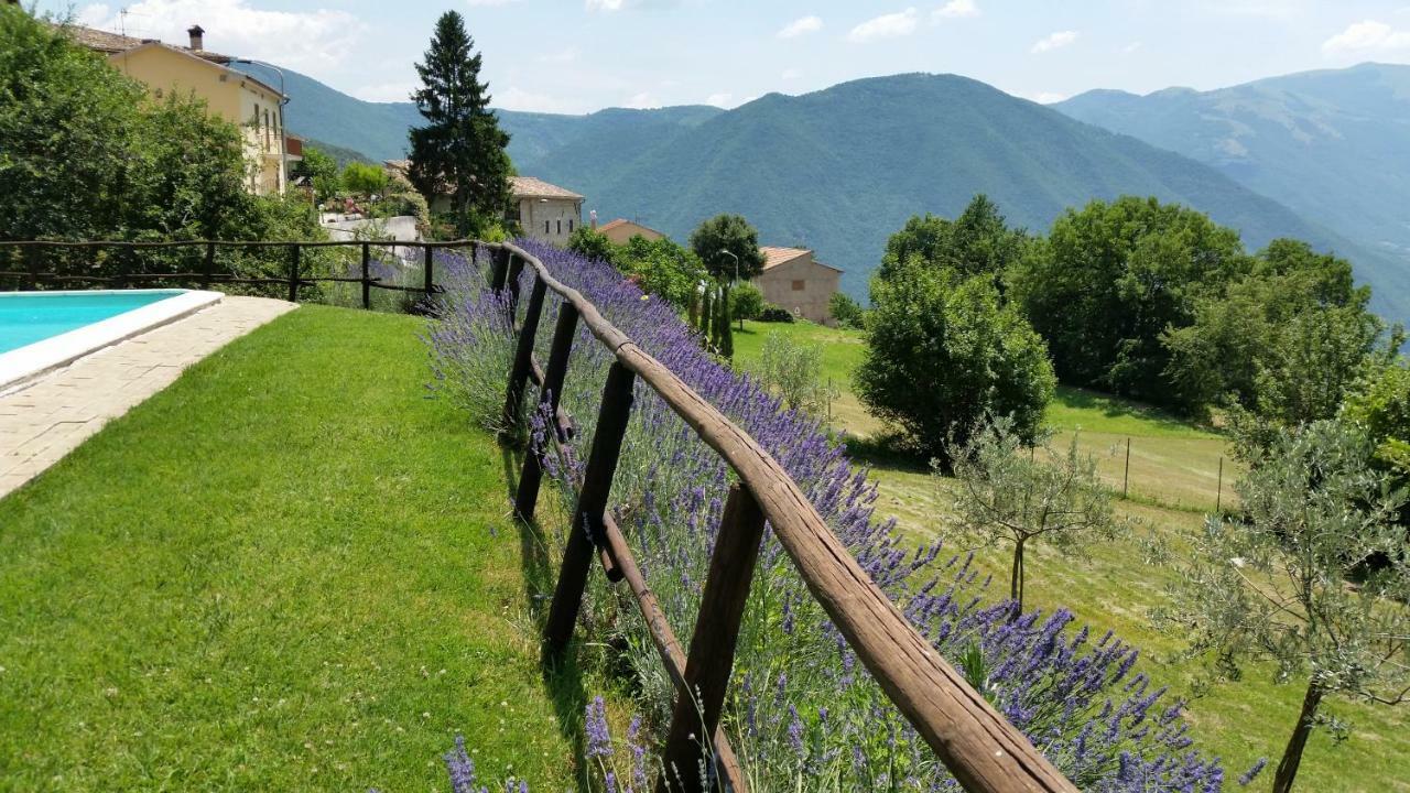 Agriturismo Roccagelli Vallo di Nera Kültér fotó